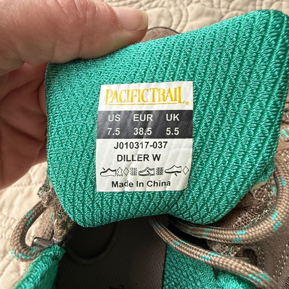 Women's Pacific Trail Hiking Boots Diller Size 7.5 - Picture 8 of 8